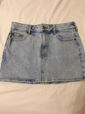 PacSun Light Wash Bella Denim Mini Skirt